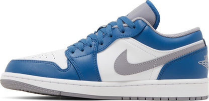 Air Jordan 1 Low True Blue Cement